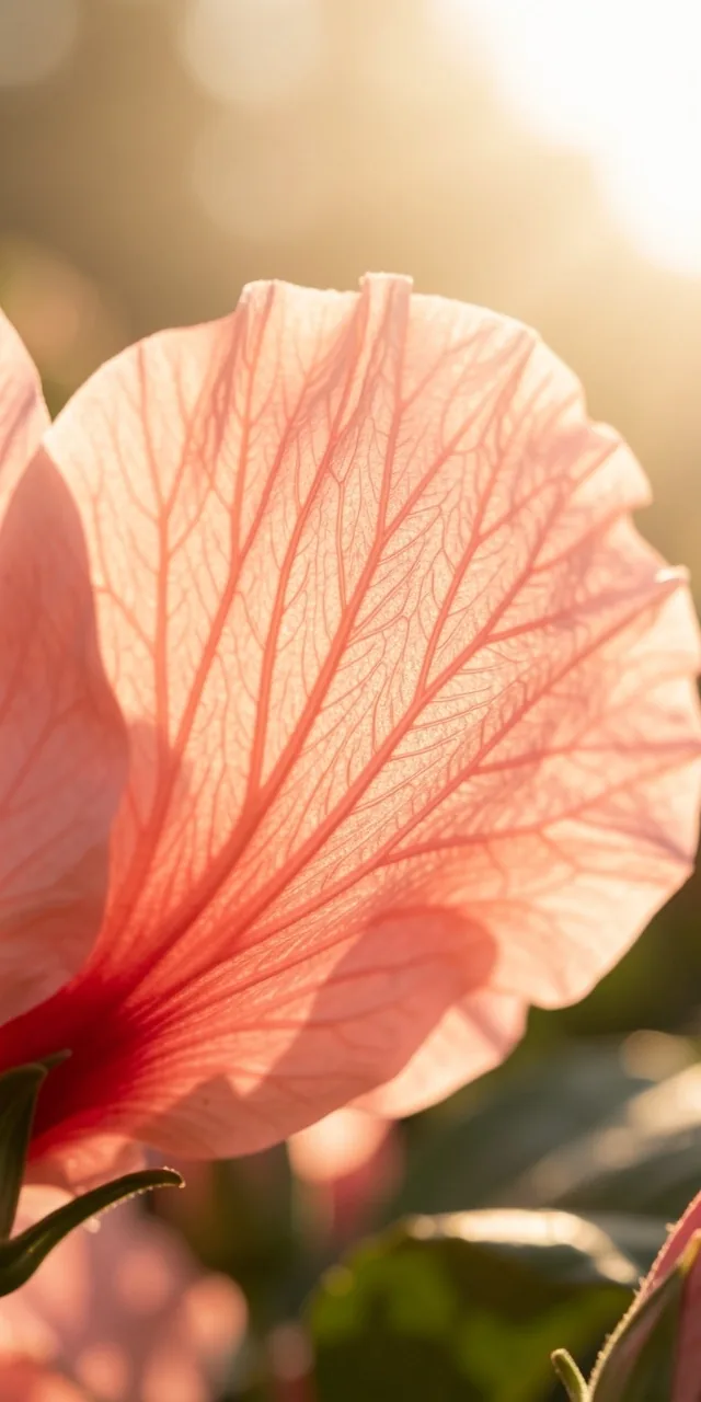 Macro detaliu petală de hibiscus