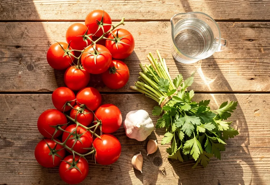 Masă de bucătărie cu legume proaspete românești