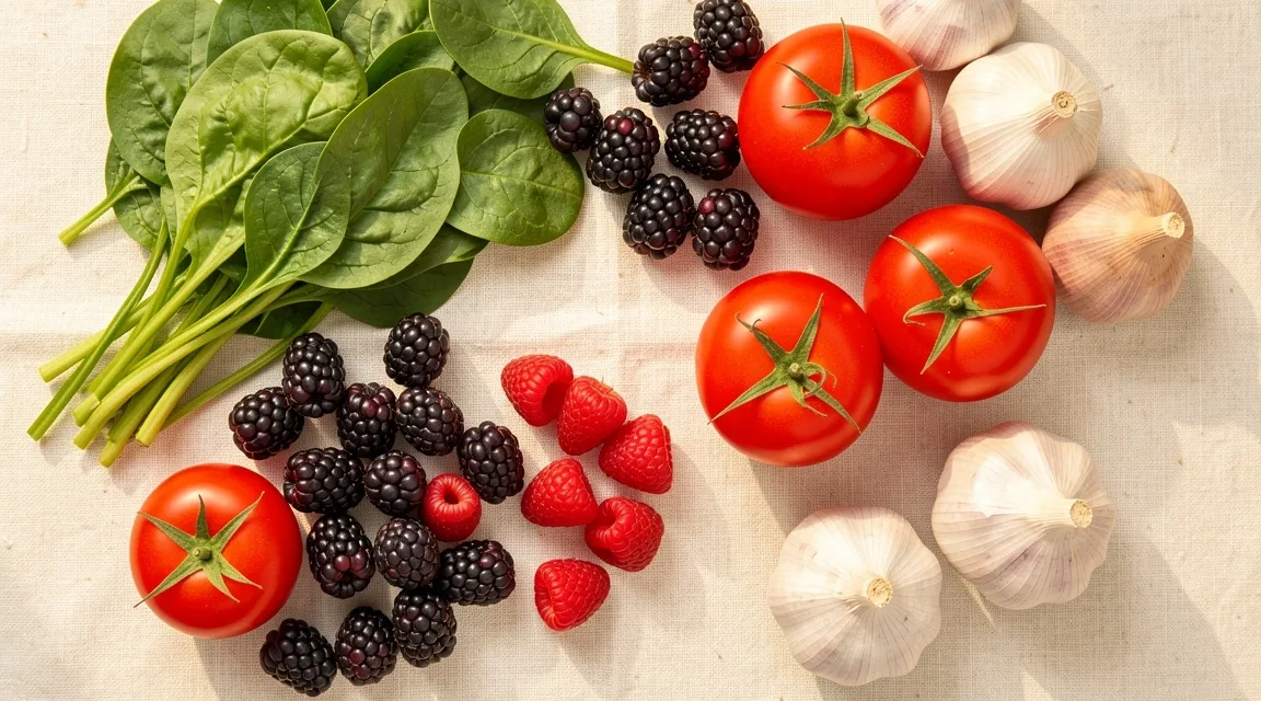 Legume și fructe colorate pentru antioxidanți