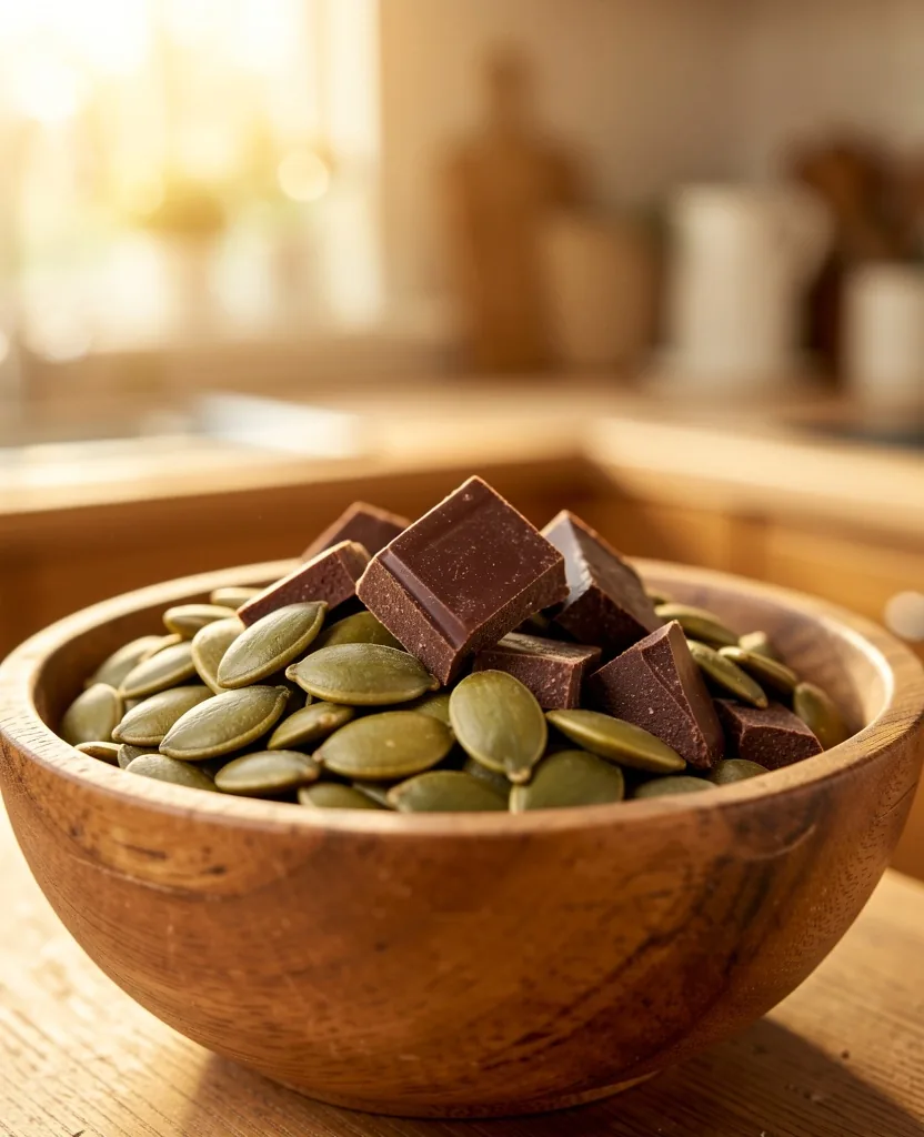 Semințe de dovleac și cacao neagră